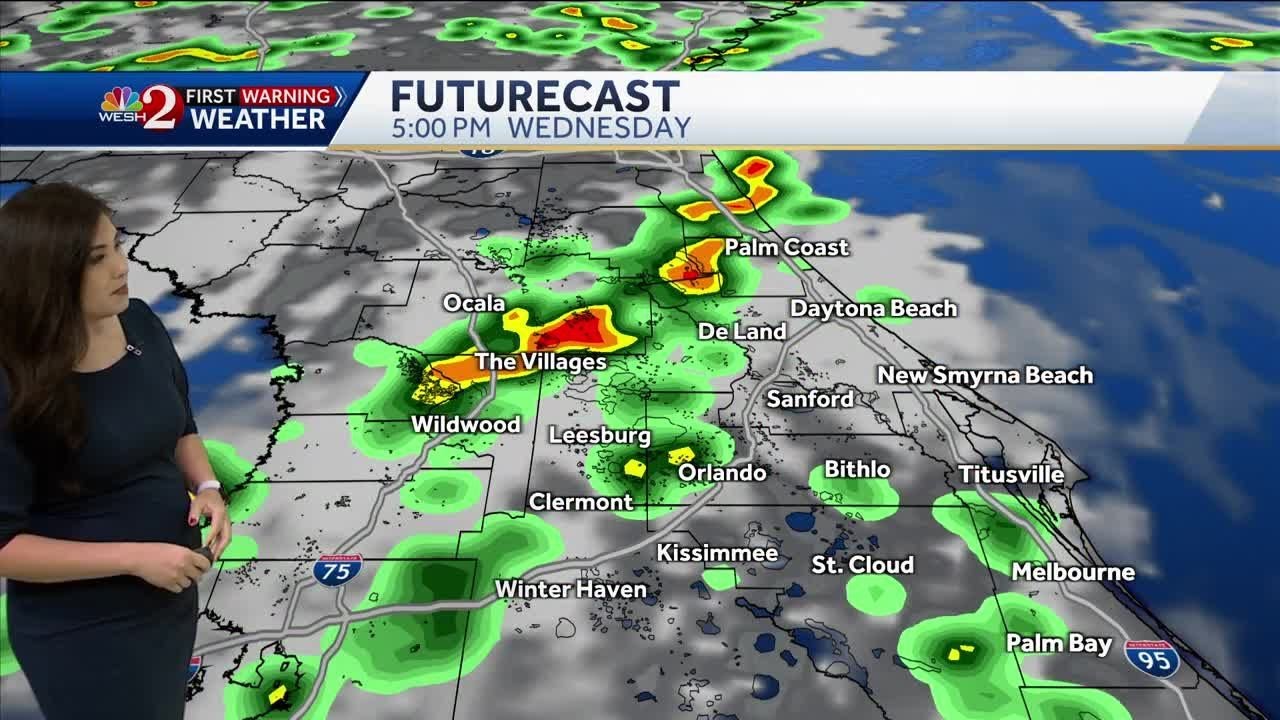 Hot and Humid With A Few Showers And Storms This Afternoon - YouTube