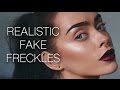 Makeup tutorial realistic fake freckles