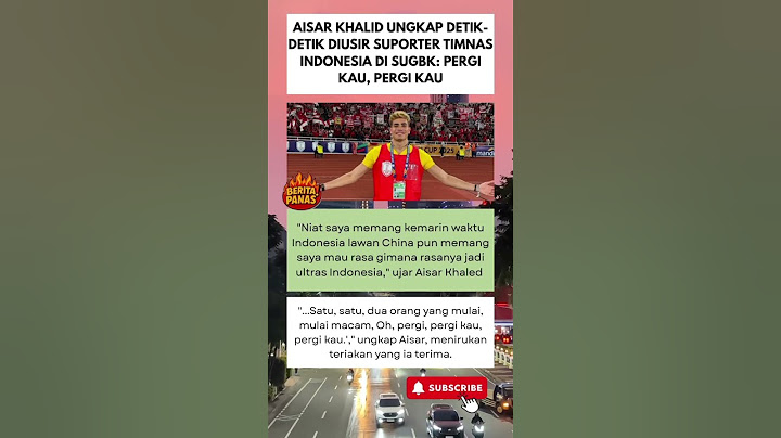 Aisar Khaled di usir suporter timnas Indonesia di stadion GBK #aisarkhaled #foryou #shorts