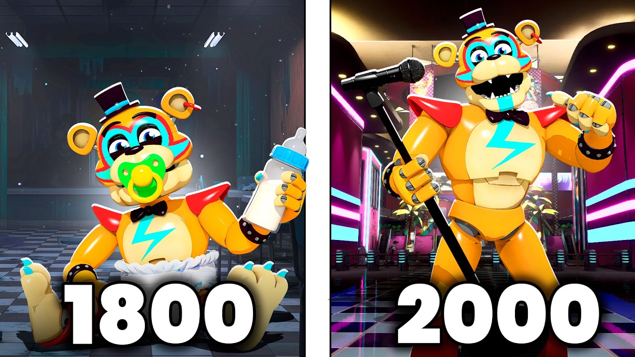 Glamrock Freddy PAST vs PRESENT! FNAF Animatronic Evolution