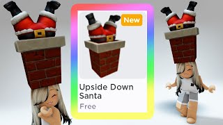 FREE ACCESSORY! HOW TO GET Upside Down Santa! (NEW ROBLOX PROMO CODE ITEM)  