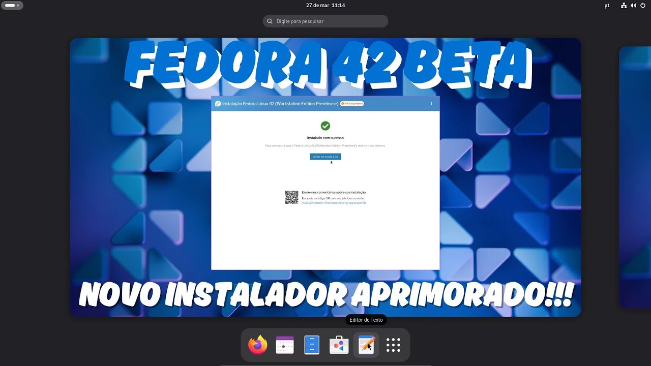 LANÇAMENTO FEDORA 42 BETA!!! Com novo instalador incrivelmente ...