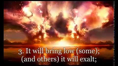 وصف ليوم القيامة... سورة الواقعة