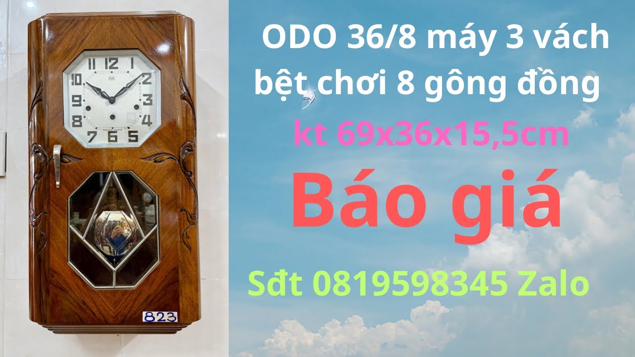 ODO 36/8 máy 3 vách bệt Zin chơi 8 gông đồng âm hay tổng thể đẹp mã 823 giá 26 tr Sđt 0819598345 