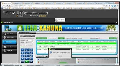 Lead Kahuna Auto-Dialer Using Java & Skype