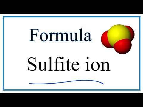 Video: Formula ūdens sulfītam?