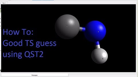 Avogadro with Gaussian Tutorial QST2