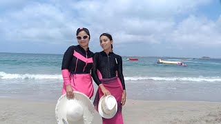يوم كامل على شاطئ المعمورة 🌊🏖️