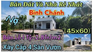 Quá Khổ! Nợ Ngân Hàng Trả Không Nổi Bán Lỗ Đất 2500m2-Gần 1 Tỷ Ngay Đ.Đinh Đức Thiện Mới BÌNH CHÁNH.