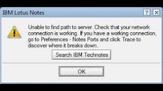 [FIXED] Unable to Find Any Path to Server in Lotus Notes