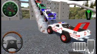 Juegos De Carros - 4x4 Ambulance, Police car, Impossible Driver #1 - Android / IOS Gameplay screenshot 4