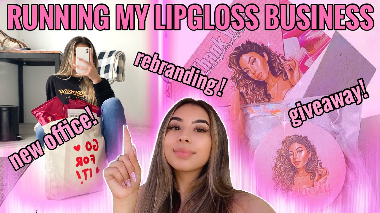 Entrepreneur Life 20: BUILDING MY OFFICE FOR MY LIPGLOSS BUSINESS! + REBRANDING! + GIVEAWAY!