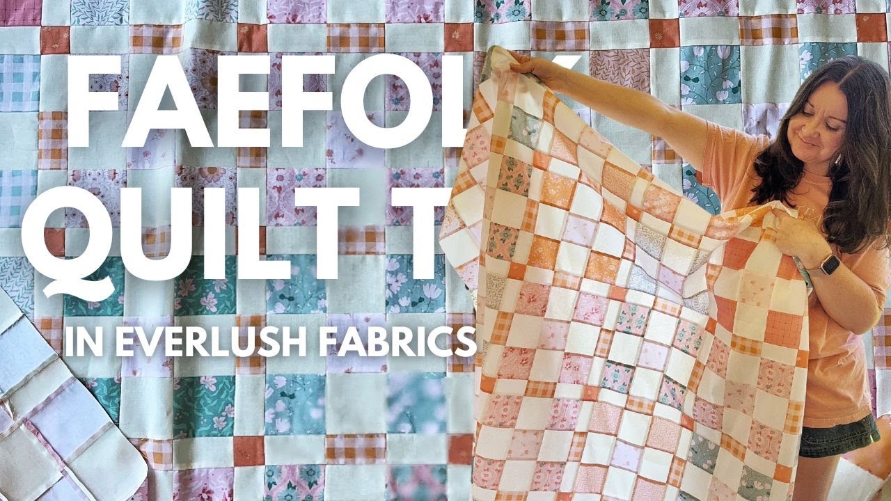 Take a look at my brand-new quilt top! ✨ Faefolk in Everlush