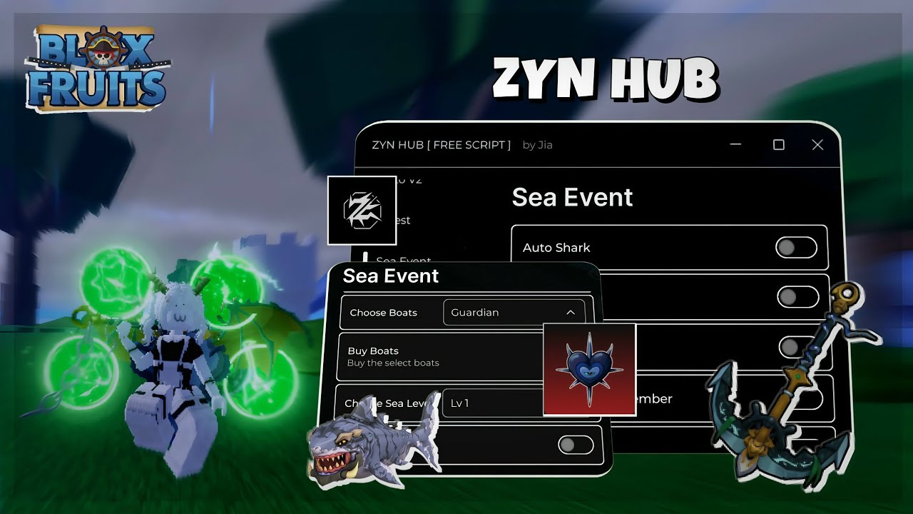 [ BEST ] Blox Fruits Script Zyn Hub - // Sea Event 🌊 // Mirage Island 🏝️ // Race V4 // and more!!