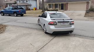 2008 Saab 9-3 2.0T new spoiler and accents