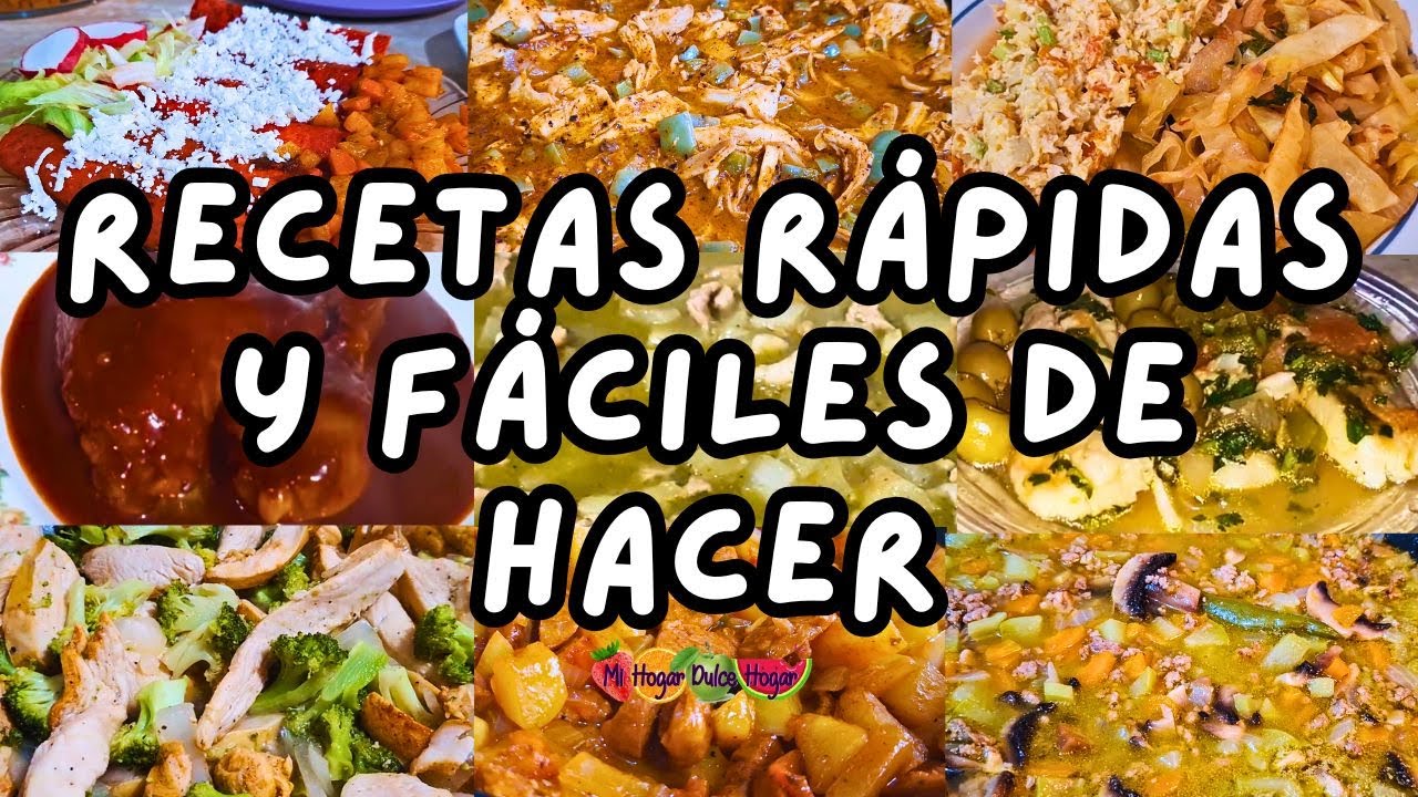 ✅️ RECETAS RAPIDAS Y FACILES DE HACER #mihogardulcehogar #recetasparalasemana #recetasrapidas