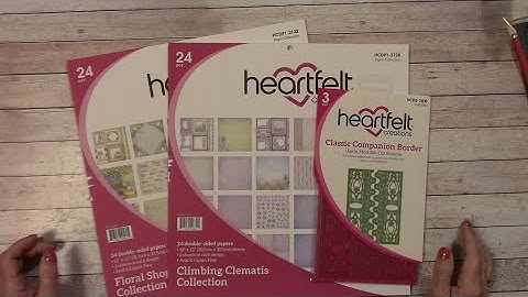 WHATS NEW !HEARTFELT CREATIONS PAPER AND DIE  -   SHELLIE GEIGLE   JS HOBBIES AND CRAFTS