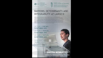 Baryons, Determinants and Integrability at Large N (Lecture - 01) by  Shota Komatsu