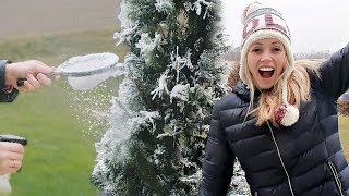 How To Flock a Christmas Tree
