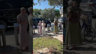 Amish girls in Miami Beach 67 street
