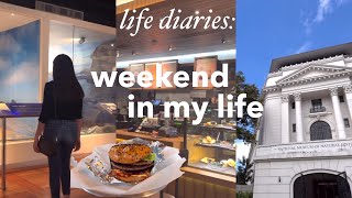 life diaries: weekend in my life 🌤reunited with friends 🥤productive days, going to museum 🖼