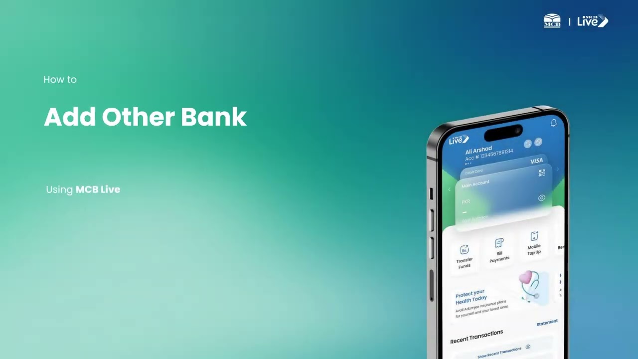 MCB Live - Add Beneficiary Other Bank