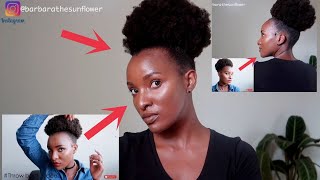 HOW TO GET A SIMPLE PUFF ON NATURAL HAIR | (TYPE 4A,4B,4C)|#naturalhairstyles