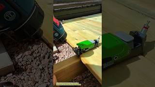 Deck Board Fastening Process | Hidden Clip Installation for Clean Wood Flooring Alignment