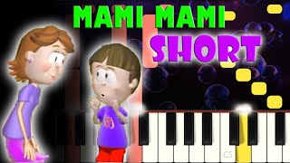 Mami Mami - Biper y sus amigos | Piano Cover | Tutorial | Karaoke #shorts #biperysusamigos #mami