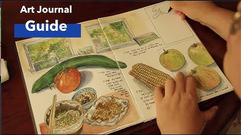 Guide to art journal with pen and watercolors: how to deal with a blank space?