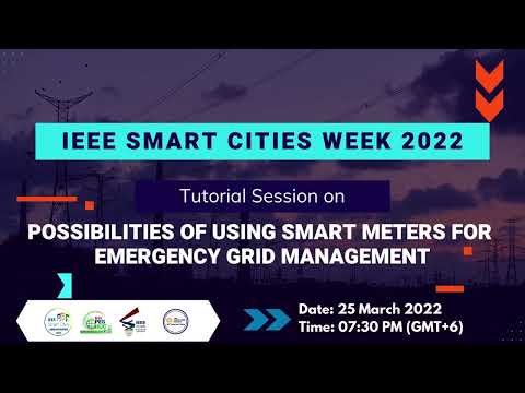 Promo of Tutorial on Smart Meters - IEEE Smart Cities Week 2022