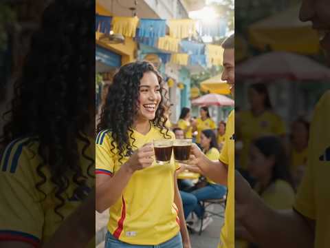 Columbia soccer fans World Cup #shorts #trending #video