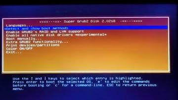 How to Boot Using Super Grub2 Disk