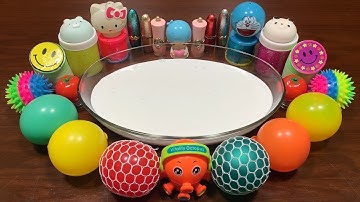 Mixing Mixing Random Things into Fluffy Slime !! Satisfying Slime Smoothie #132