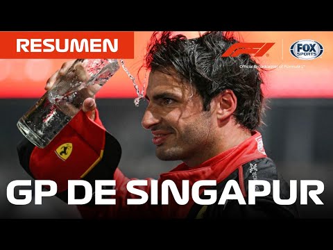 Victoria de Carlos Sainz y desastre de Red Bull en GP de Singapur. Checo, octavo. | F1