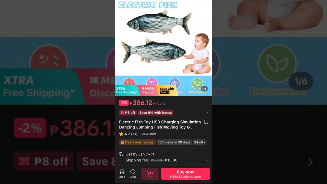 Electric Fish Toy USB Charging Simulation Dancing Jumping Fish Moving Toy✨