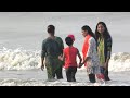 Coxs bazar sea beach  tour of sugandha beach  sea bath activities and beach walk 4k   part  03