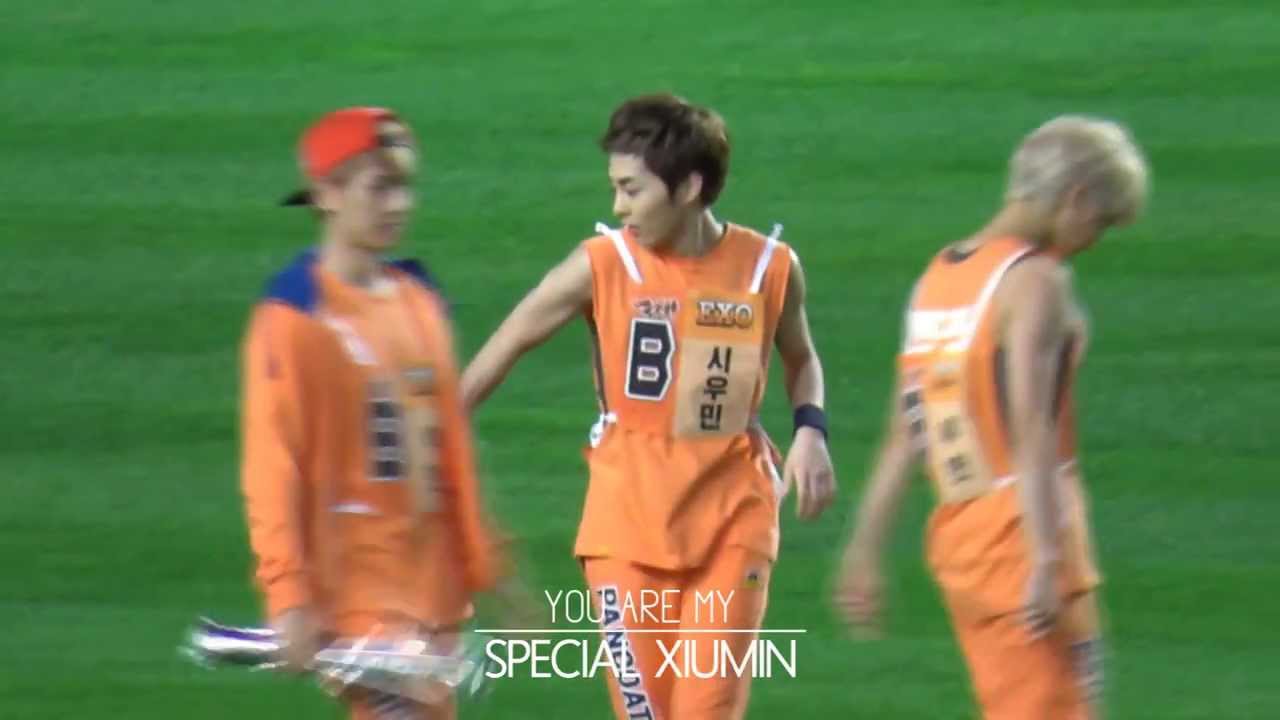 130903 아육대 이어달리기연습중 (xiumin)