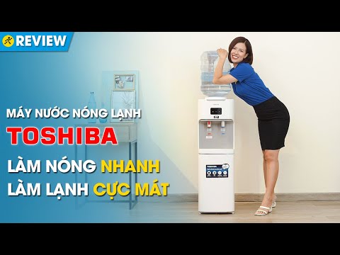 Cây nước nóng lạnh Toshiba: có khoang chứa ly, khóa nước nóng (RWF-W1664TV-W1) • Điện máy XANH