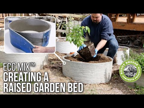 Creating a Concrete Raised Garden Bed with Fast, High Performance Mix