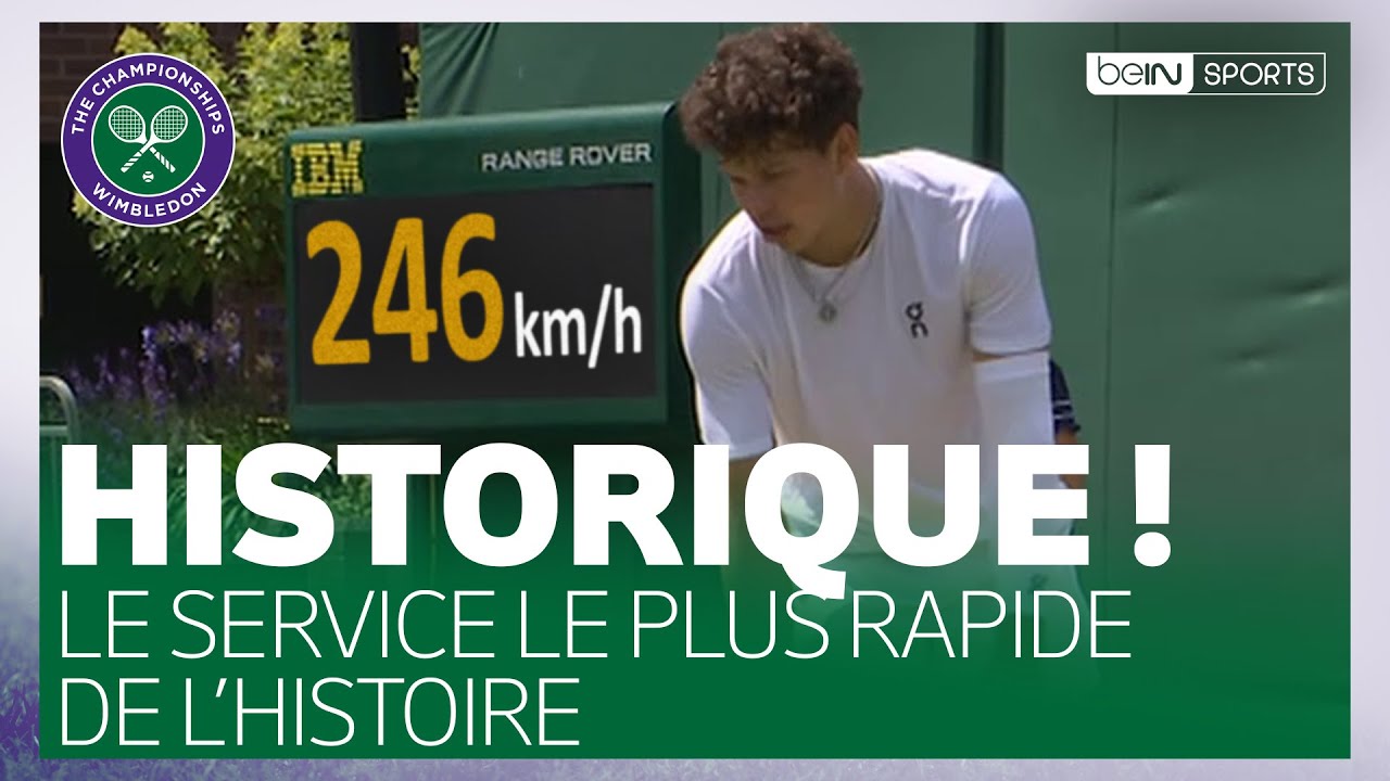 🎾 WIMBLEDON : Le service le plus RAPIDE de l'Histoire de Wimbledon