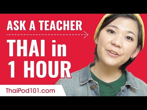 Learn Thai in 1 Hour - ALL of Your Absolute Beginner Questions Answered!