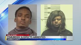Two murder suspects arrested in Vicksburg