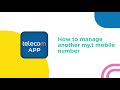 How to manage another my t mobile number