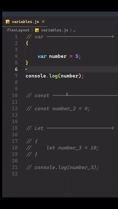 Difference between let, var and const in JavaScript - YouTube