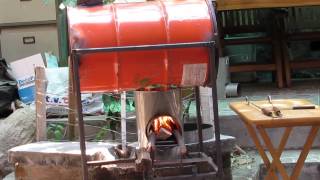 HORNO CON COCINA AHORRADORA DE LEÑA - YouTube