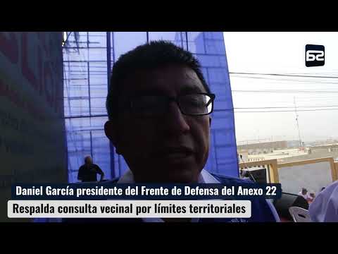 San Antonio: Daniel García presidente del Frente de Defensa del Anexo 22 respalda consulta vecinal