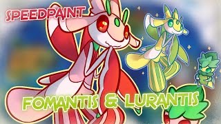 (&Shiny) Lurantis&Fomantis ☆彡 [SPEEDPAINT]