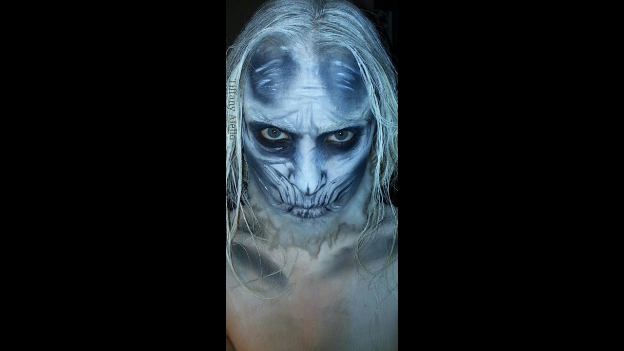 Game of Thrones White Walker Makeup Transformation