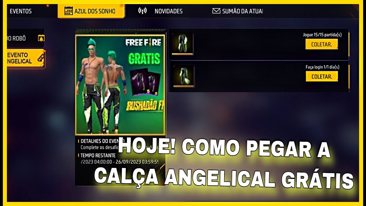 Free Fire: Calça Angelical está de volta; como pegar, free fire